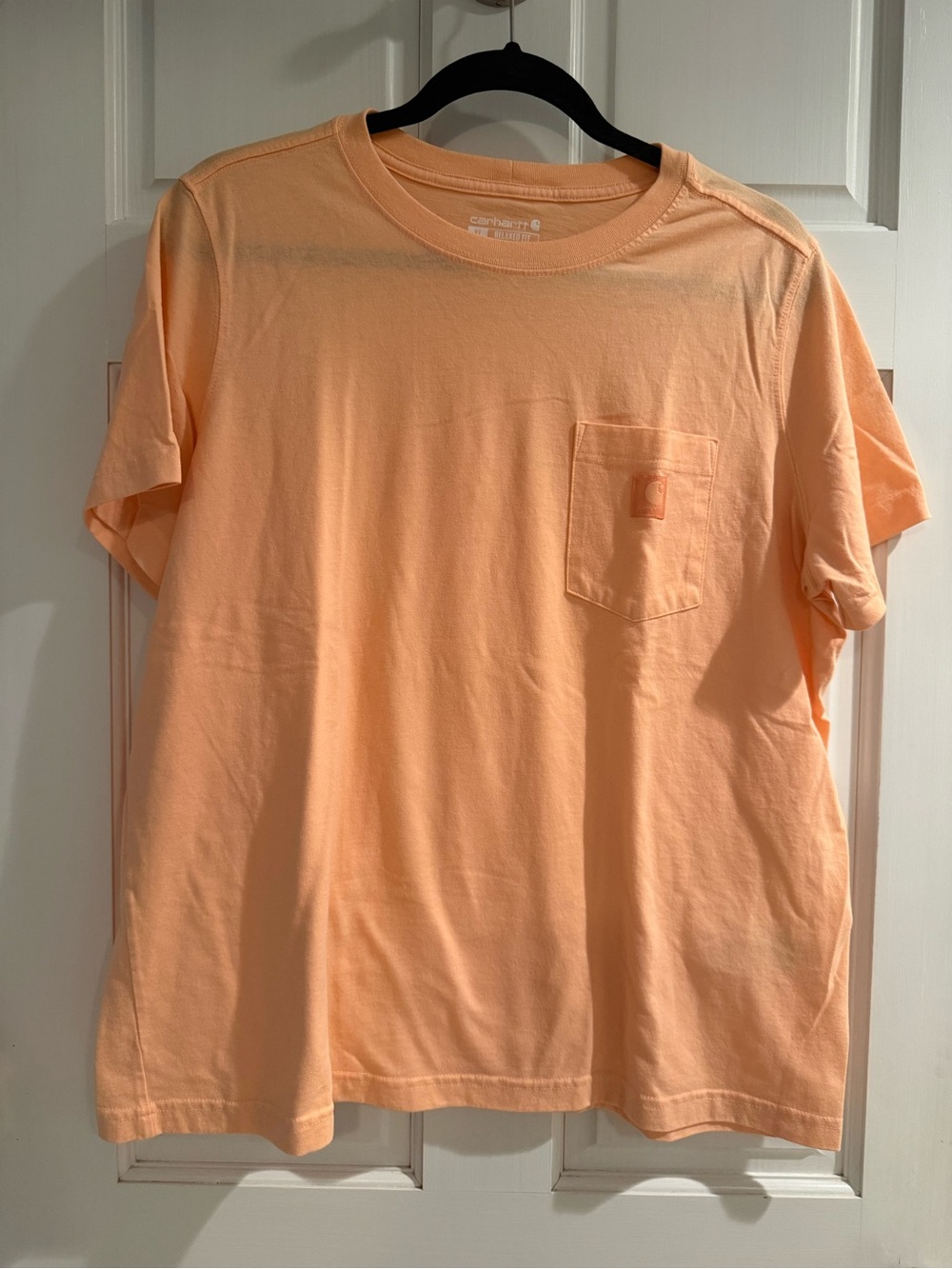 Carhartt Peach Color Relaxed Fit T-Shirt with Pocket Size XL
